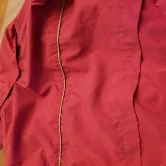 L. L. Bean Mountain Classic Red Anorak with New Buffalo Plaid Scarf, Small, $54 - Picture 16 of 17